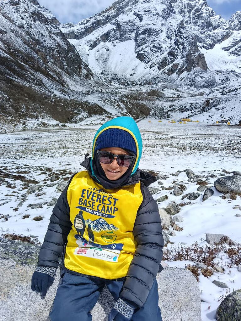 Youngest Everest Base Camp trekker from Kerala - Nilan Sreejith 5